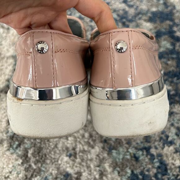 Michael Kors Rubber Outsole Pink Leather Slip On - Picture 9 of 11